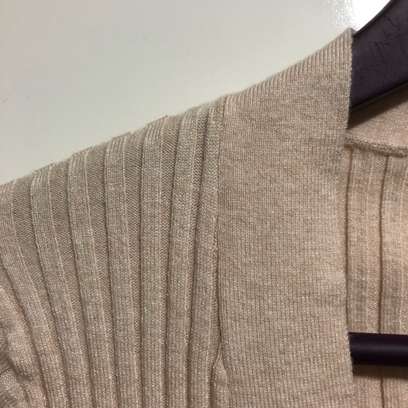 NWT Few Moda Pom Pom Snap Button Ribbed Cardigan - Picture 3 of 9